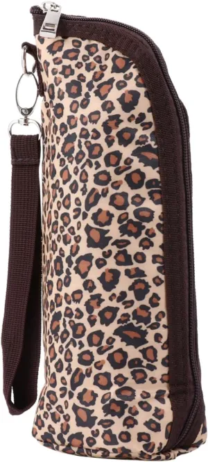 1Pc Portable Insulation Milk Bag Bottle Carrier with Fashionable Leopard Print Capacity Thermal Storage for Breastmilk Travel and Feeding Easy to Clean