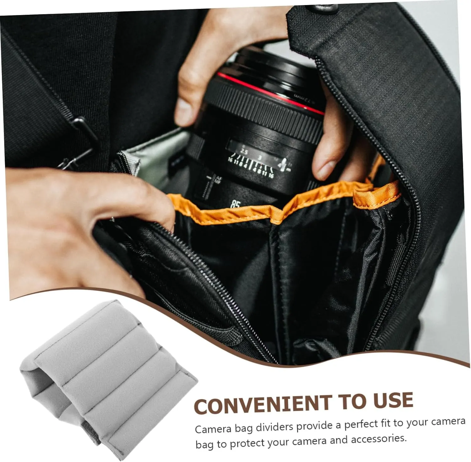 2pcs Camera Bag Divider Camera Insert Bag Camera Bag Padded Dividers Bag Divider Organizer Insert
