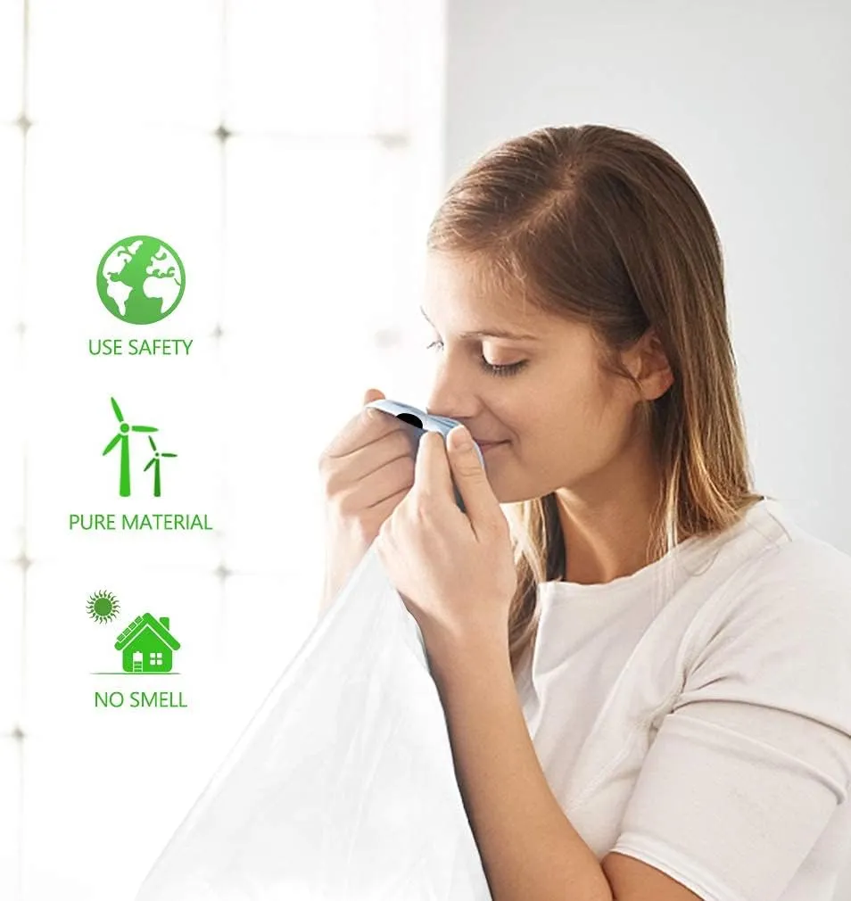 3 Gallon 220pcs Strong Drawstring Trash Bags Garbage Bags by Teivio, Bathroom Trash Can Bin Liners, Small Plastic Bags for home office kitchen, White