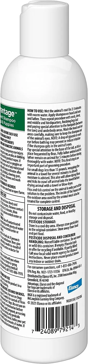 Advantage Treatment Shampoo for Dogs & Puppies