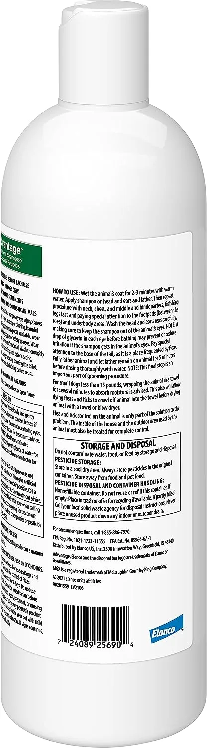 Advantage Treatment Shampoo for Dogs & Puppies