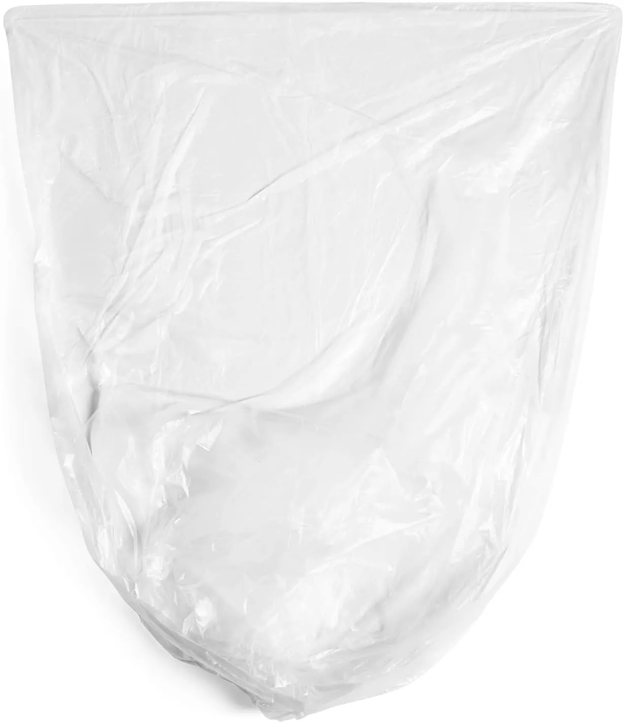 Aluf Plastics High Density Trash Bags, 12 Gallon, 1000 Count, 8 Micron (eq), 24" x 27", Clear, for Bathroom, Office, Industrial, Commercial, Janitorial, Municipal, Recycling
