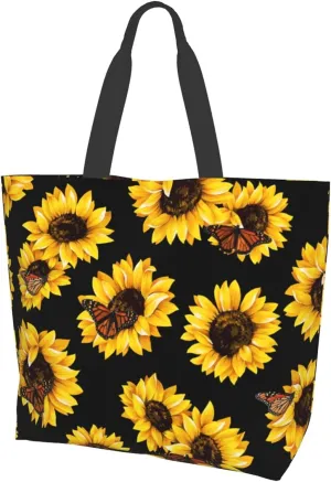 AmerTac Tote Bag Large Women Casual Shoulder Bags Gifts Reusable Waterproof For Weekender Travel Grocery Shopping Outdoor