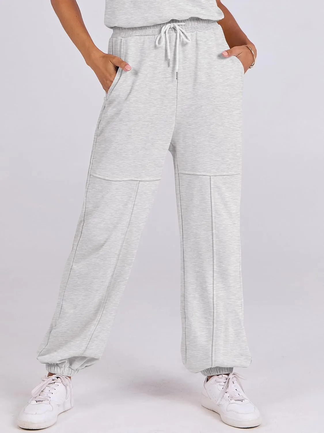 ANRABESS Jumpsuits for Women Casual Summer Sleeveless 2025 Romper One Piece Outfit Active Workout Lounge Jumpsuits Pockets