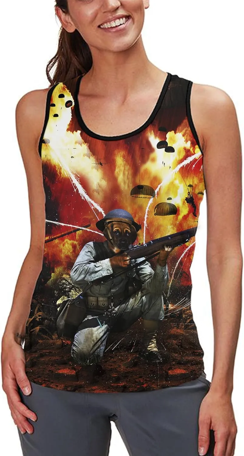 Asylvain 3D Tank Tops for Men Women Cool Design Graphic Sleeveless Shirts Summer Tops