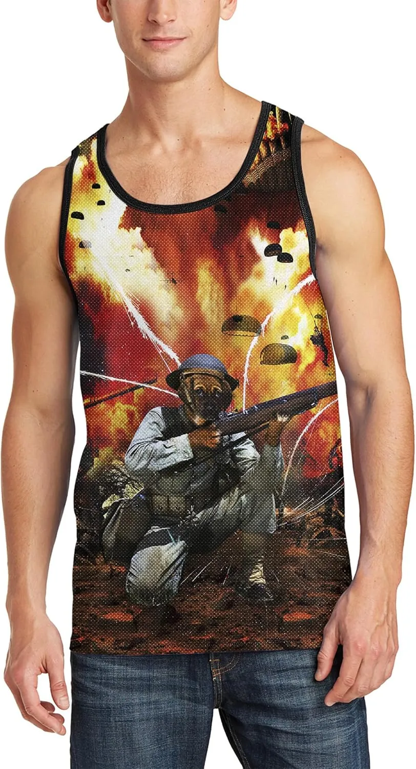 Asylvain 3D Tank Tops for Men Women Cool Design Graphic Sleeveless Shirts Summer Tops