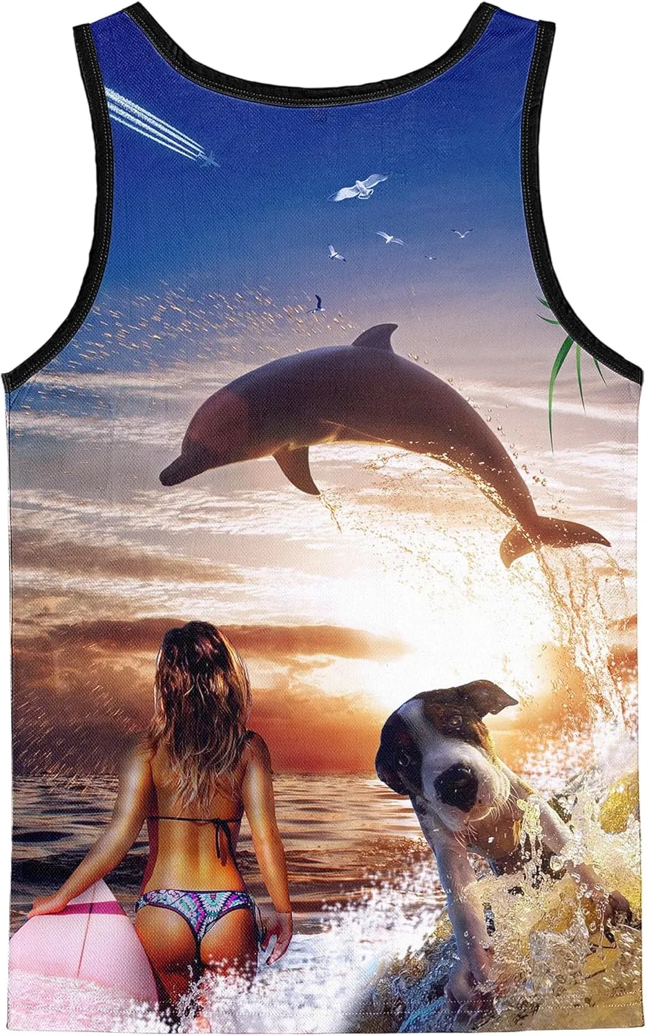 Asylvain 3D Tank Tops for Men Women Cool Design Graphic Sleeveless Shirts Summer Tops