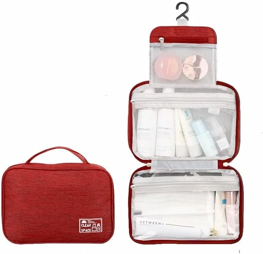 ATOLY Travel Toiletry Bag for Women, Hanging Makeup Cosmetic Bag Travel Organizer for Toiletries Travel Accessories Essential