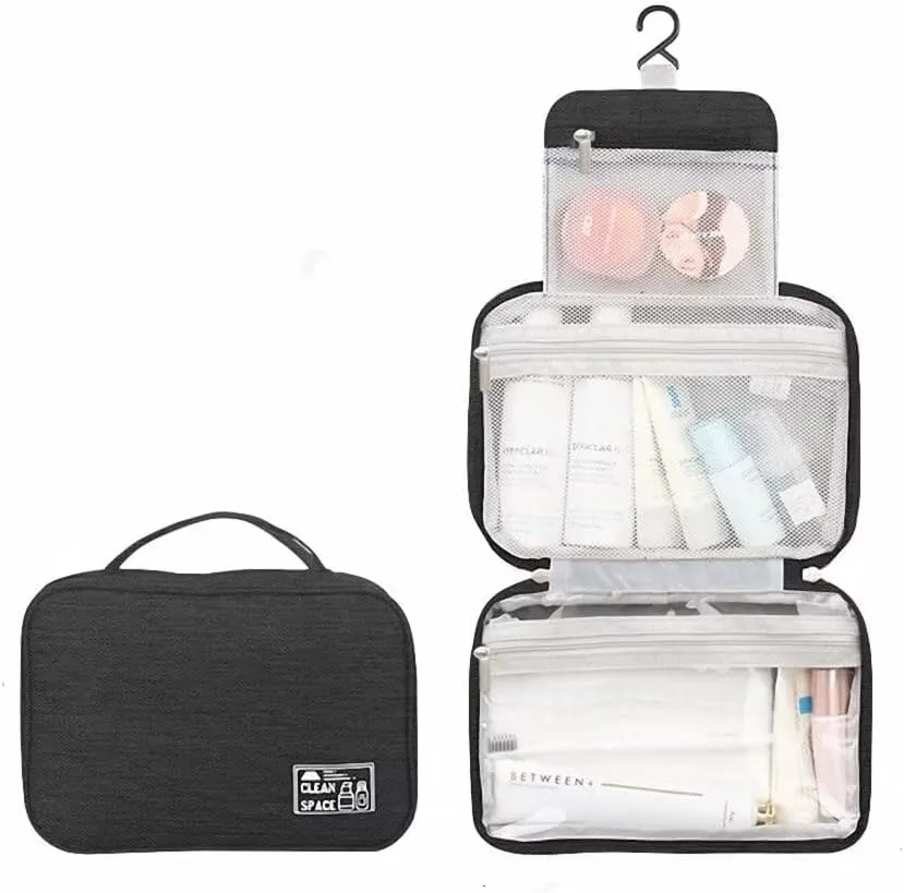 ATOLY Travel Toiletry Bag for Women, Hanging Makeup Cosmetic Bag Travel Organizer for Toiletries Travel Accessories Essential