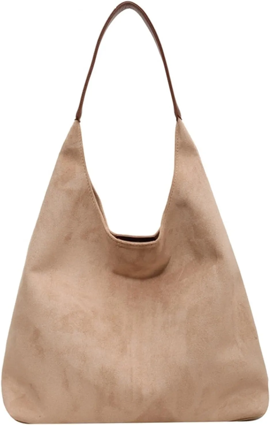 Autumn and Winter Vintage Women's Retro Handbags Large Capacity Suede Women's Shoulder Bag Daily Commuter Handbag Shopping