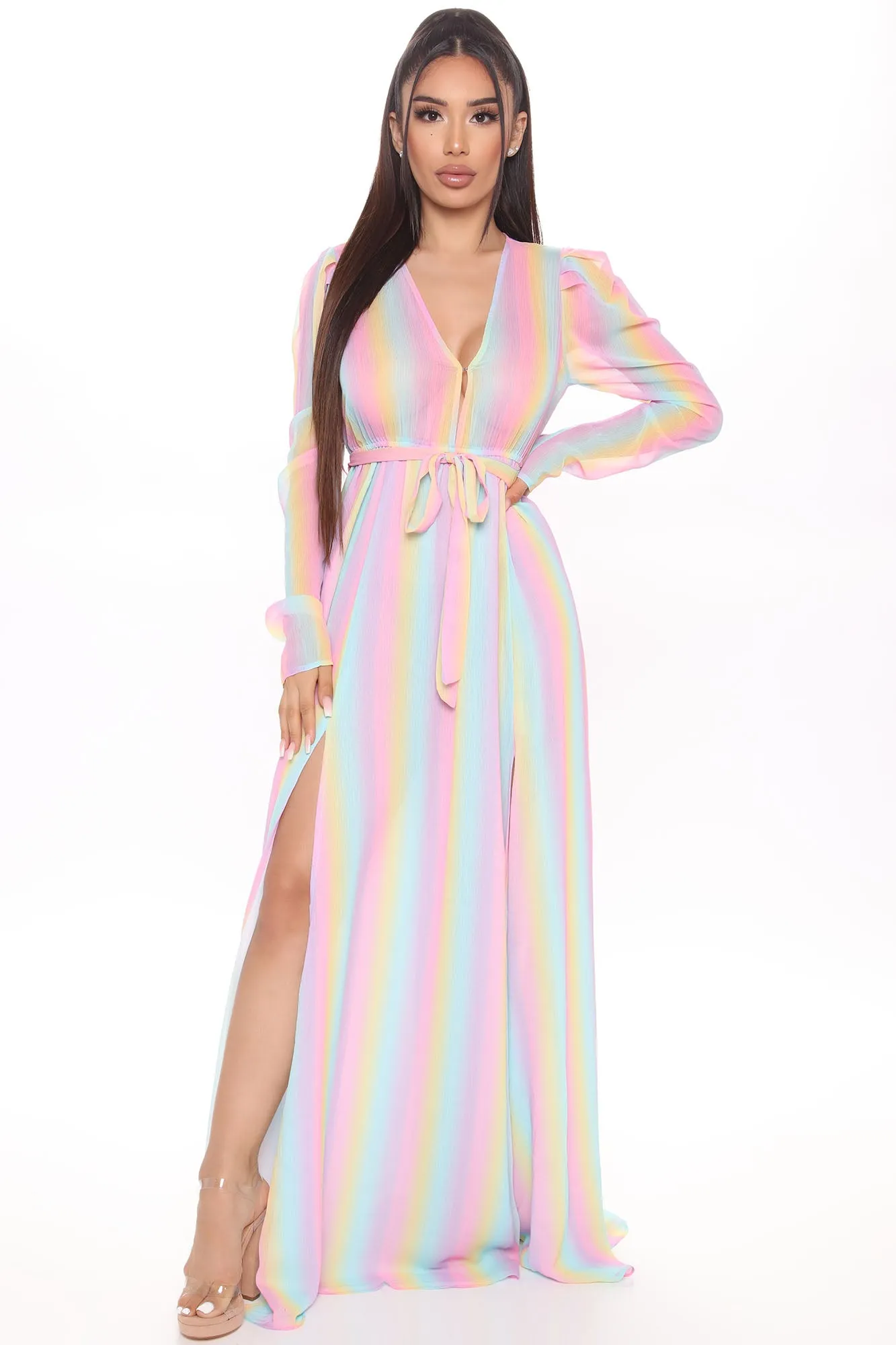 Beach Daydream Swim Cover Up Kimono - Multi Color