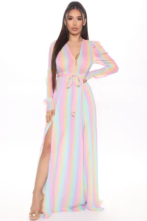 Beach Daydream Swim Cover Up Kimono - Multi Color