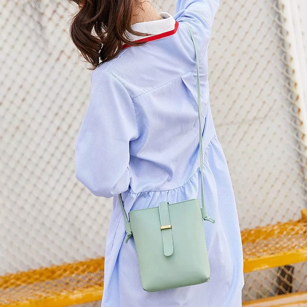 Beach Tote Bag Mini Cell Phone Bags Solid Color Crossbody Handbags Casual Outdoor Walking Shoulder Bag Lightweight