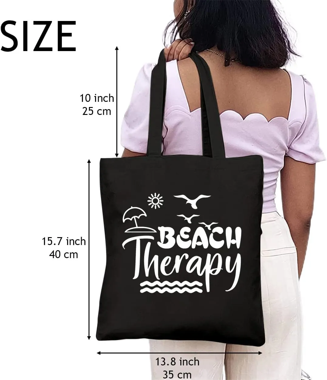 Beach Tote for Hawaii Trip Girls Trip Canvas Tote Bag for Women Reusable Grocery Bags for Beach Vacation