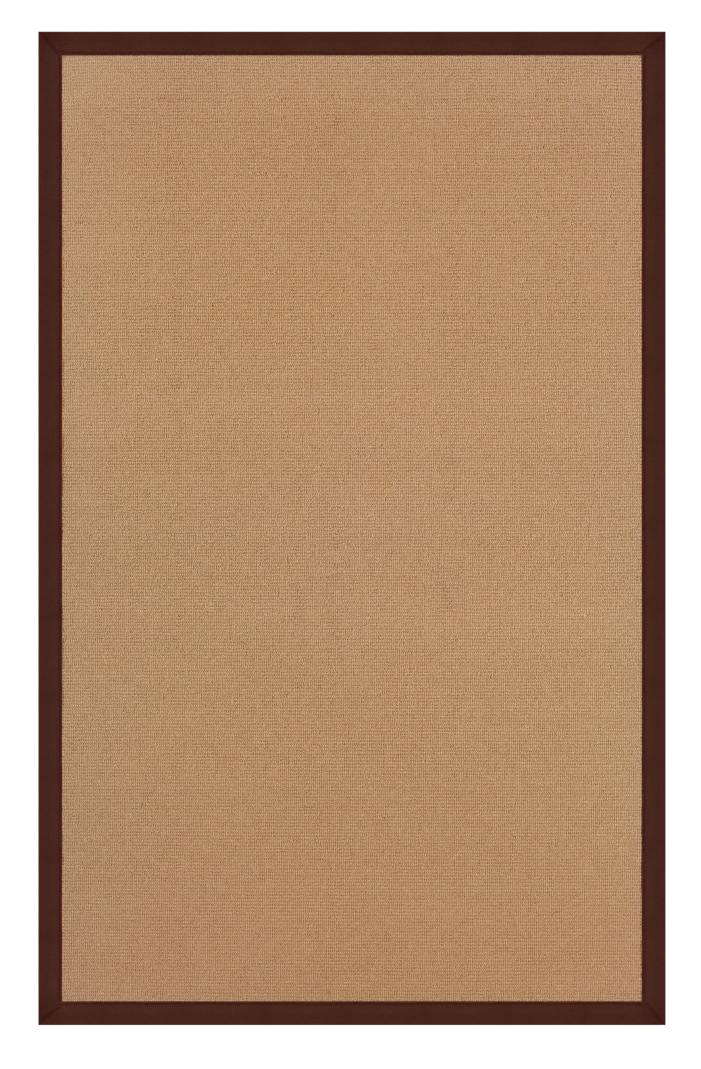 Benzara 12 x 2.5 Feet Hand Finish Wool Rug with Action Backing, Brown