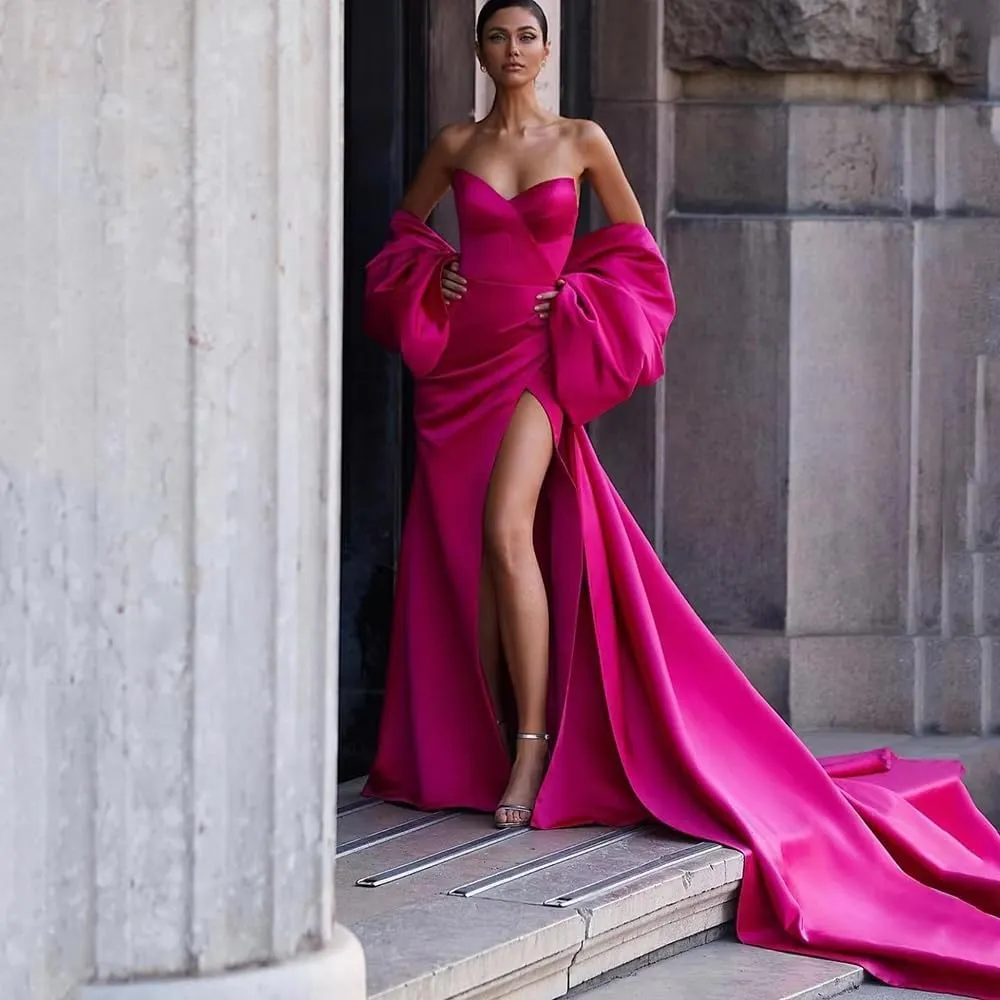 Big Bow for Wedding Dresses Satin Bow Cloak for Prom Dress Detachable Bridal Cape Accessories HDJ001