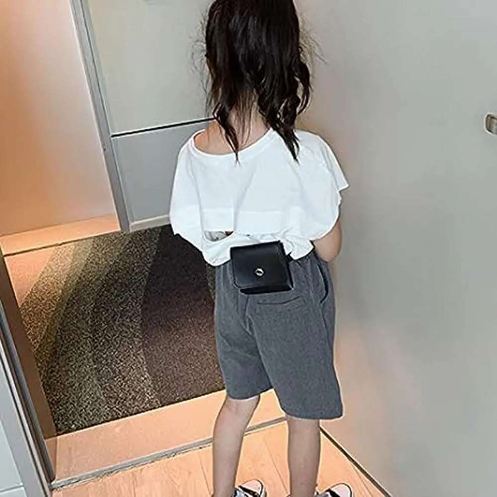 Black Fashion Small Travel Cute Fanny Belt Pack Crossbody Bag Purse Accessories For Kids Teen Girls Women