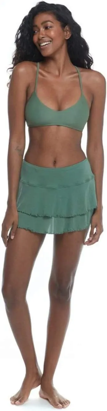 Body Glove Women's Standard Lambada Solid Mesh Swimsuit Cover Up Skirt