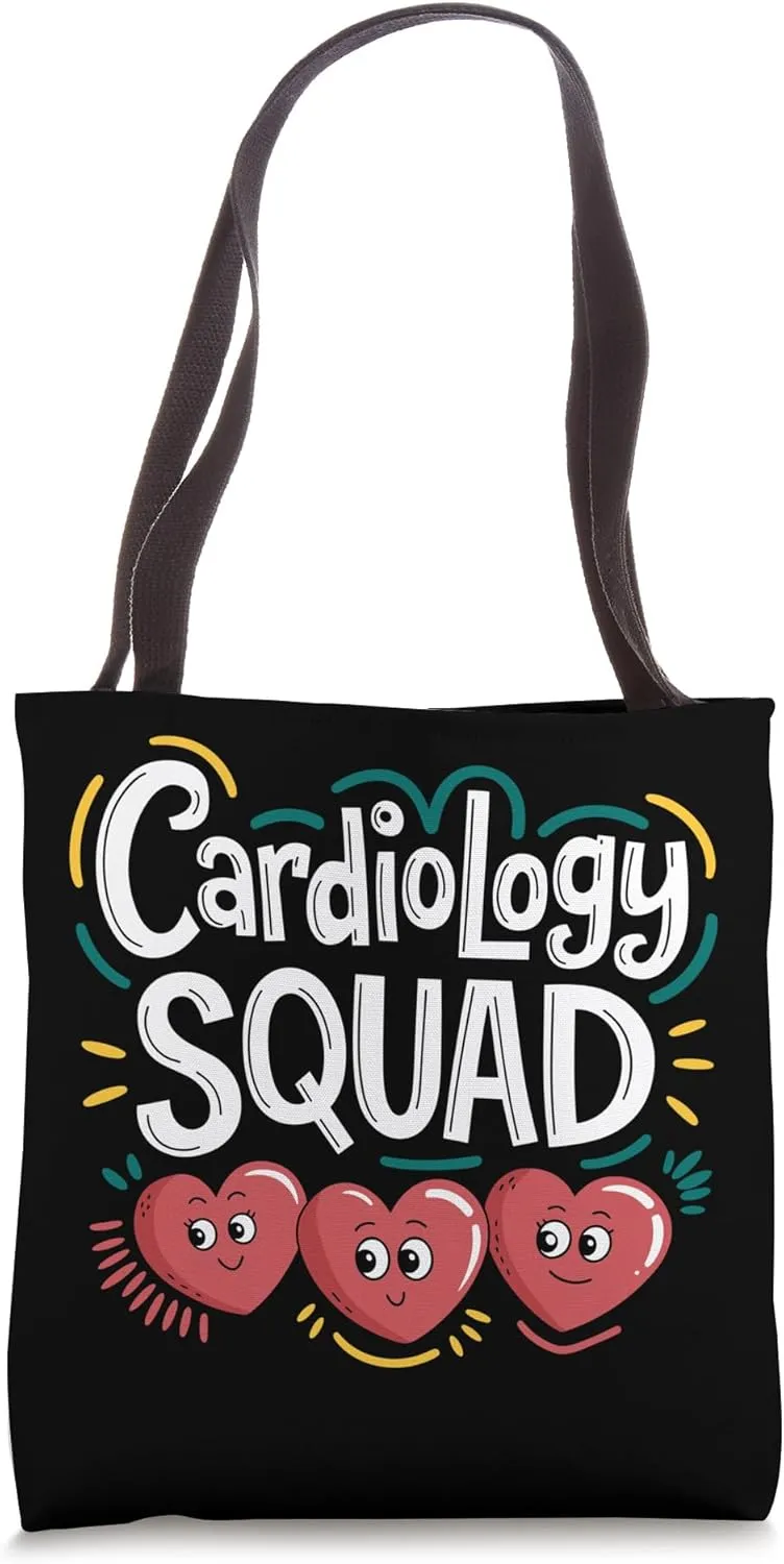 Cardiology Squad, Heart Doctor and Cardiologist Crew Tote Bag