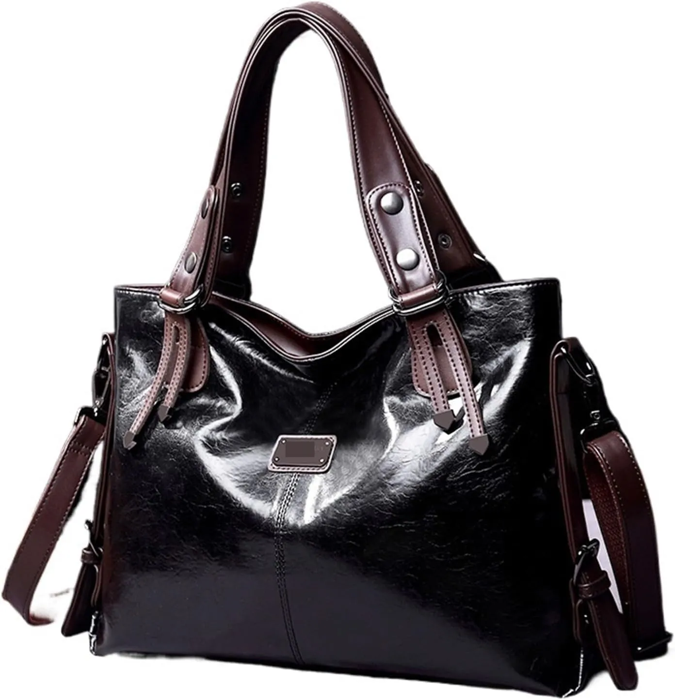 Casual Tote Bag Women Handbags Soft Leather Shoulder Bags Vintage Big Capacity Crossbody Hand Bag For Ladies