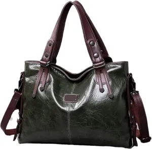 Casual Tote Bag Women Handbags Soft Leather Shoulder Bags Vintage Big Capacity Crossbody Hand Bag For Ladies