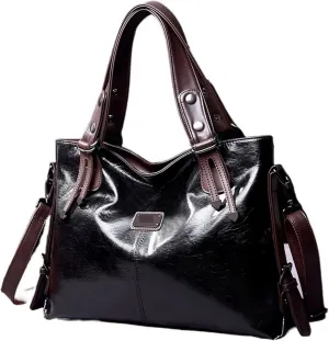 Casual Tote Bag Women Handbags Soft Leather Shoulder Bags Vintage Big Capacity Crossbody Hand Bag For Ladies