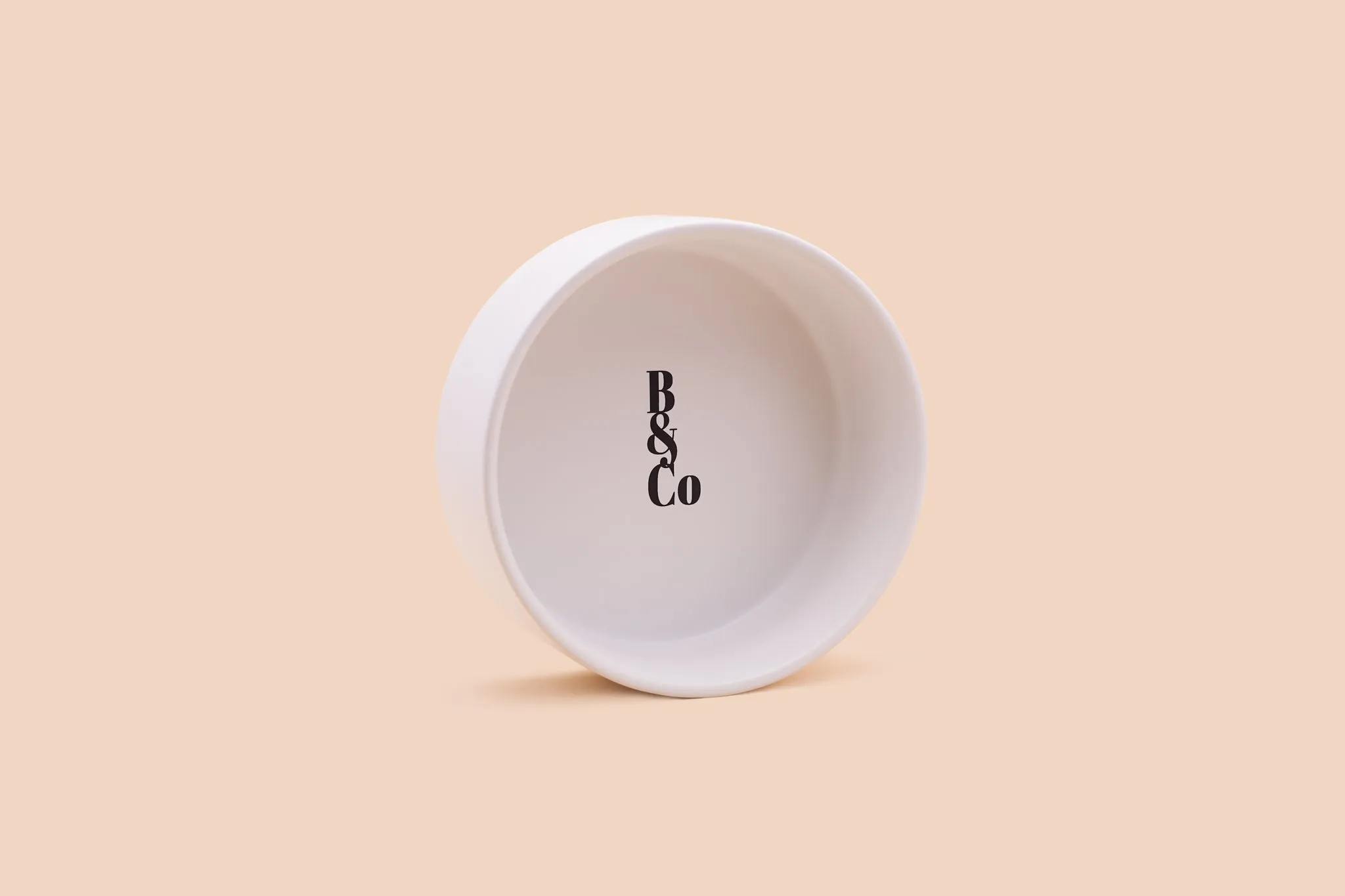 Ceramic Bowls with Wooden Stands