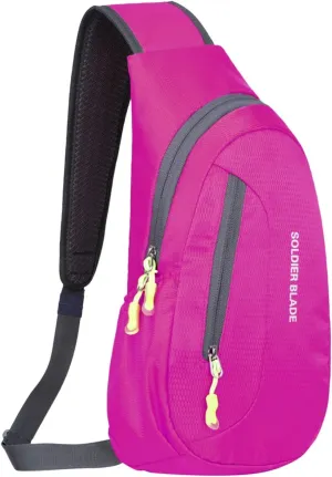 Chest Strap Small Folding Pack for Walking Man Women Outdoor Multifunctional Sling Backpack Fashionable Casual