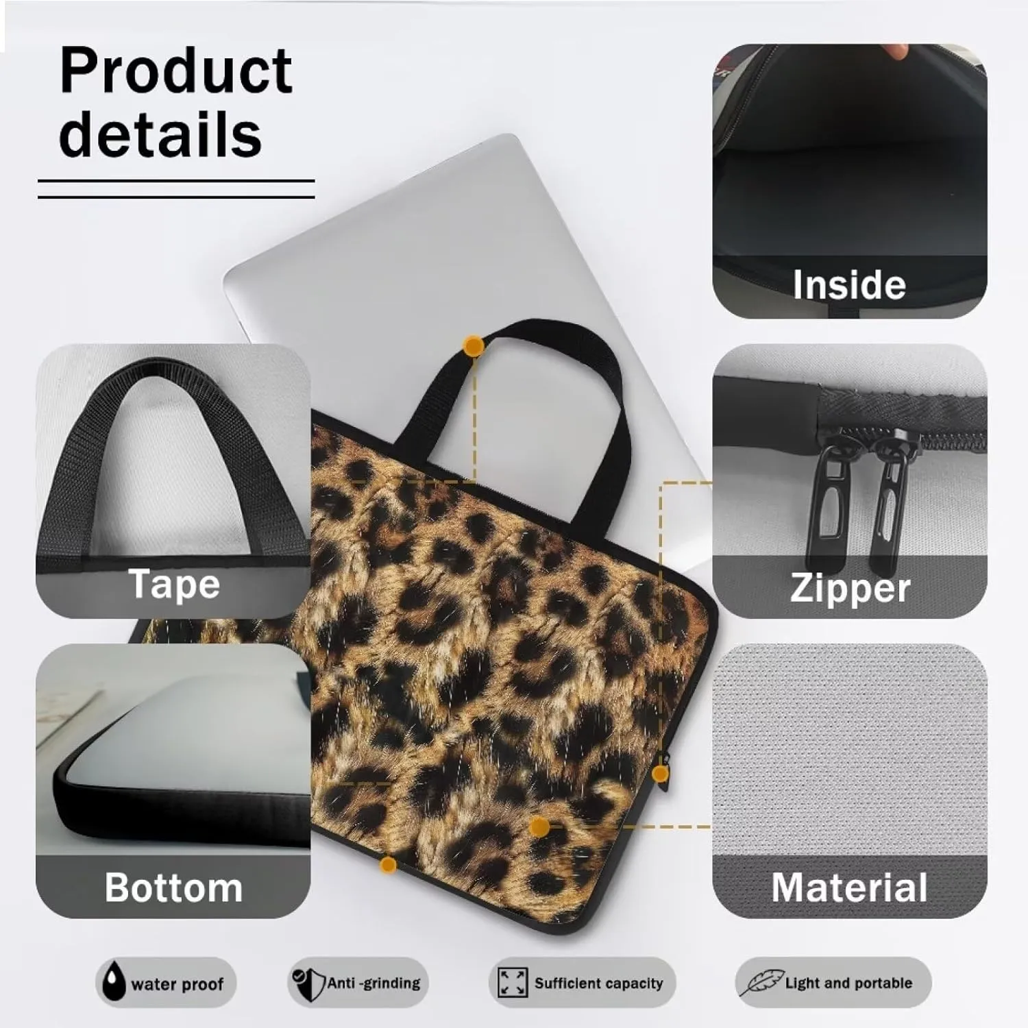 COEQINE Laptop Bag Waterproof Laptop Case Portable Travel Accessories Laptop Sleeves Case Book Laptop Case College Bag