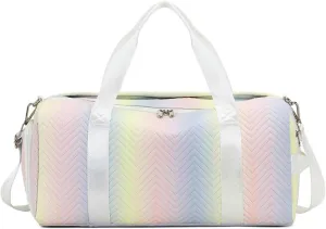 Convertible Suit Travel Bag 17in Foldable Travel Duffel Bag With Shoes Compartment Water Resistant Weekend Bag Gradient hanging garment duffel bag (Color : C, Size : 44 * 21 * 22cm)