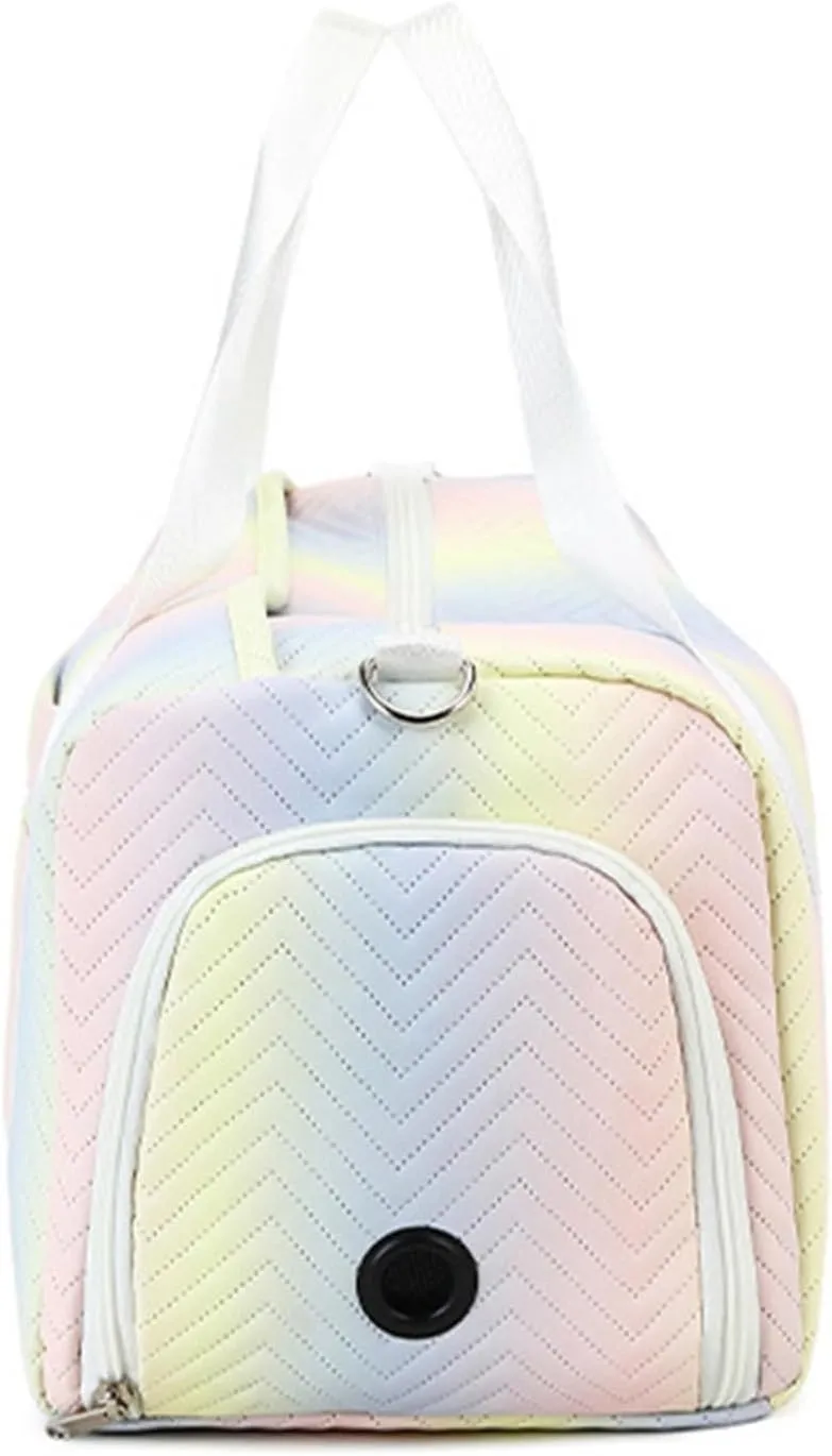 Convertible Suit Travel Bag 17in Foldable Travel Duffel Bag With Shoes Compartment Water Resistant Weekend Bag Gradient hanging garment duffel bag (Color : C, Size : 44 * 21 * 22cm)