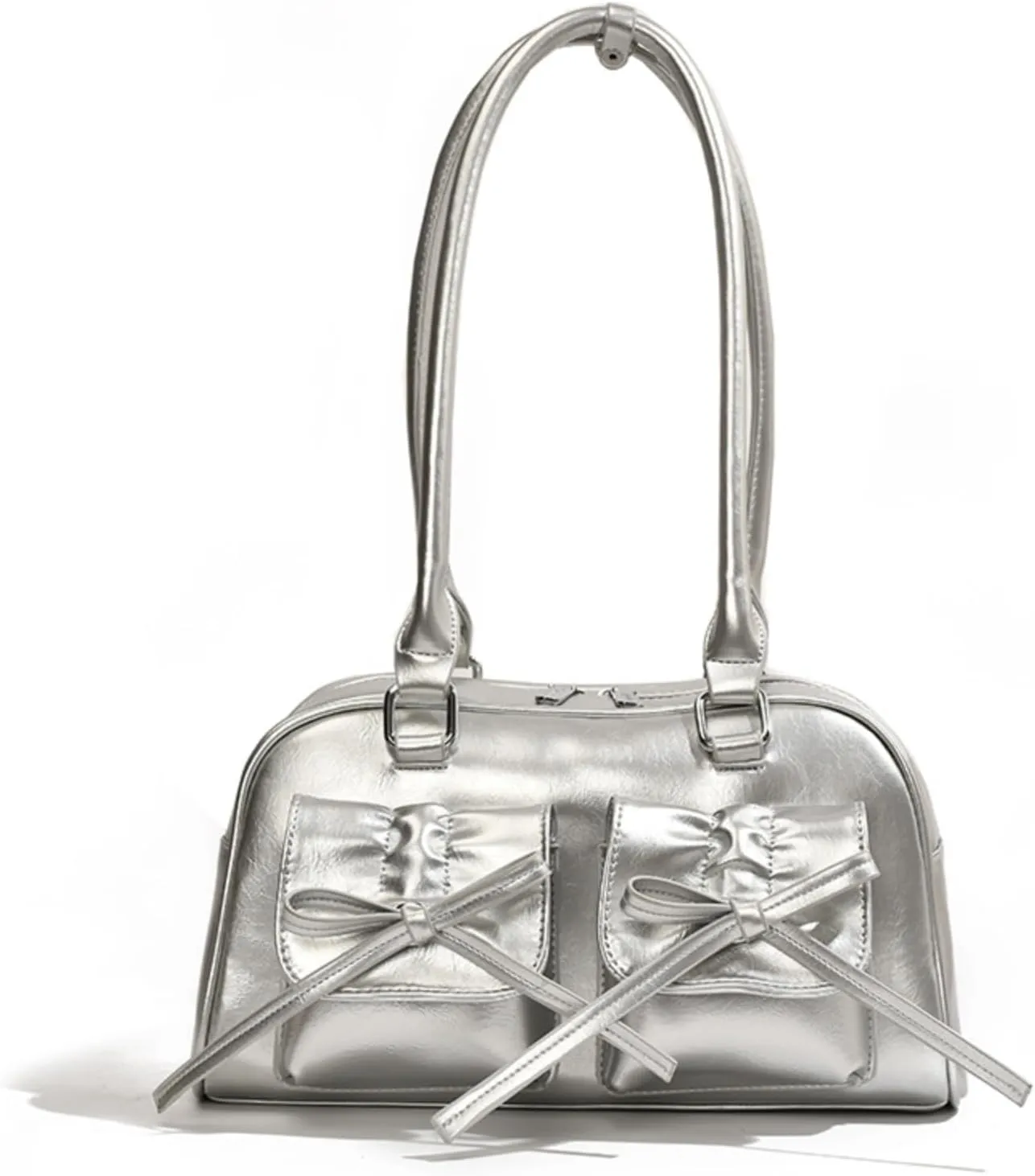 Coquette Purse Cute Bow Purse Aesthetic Kawaii Shoulder Bag Ita Bag Faux Leather Tote Bag Coquette Accessories