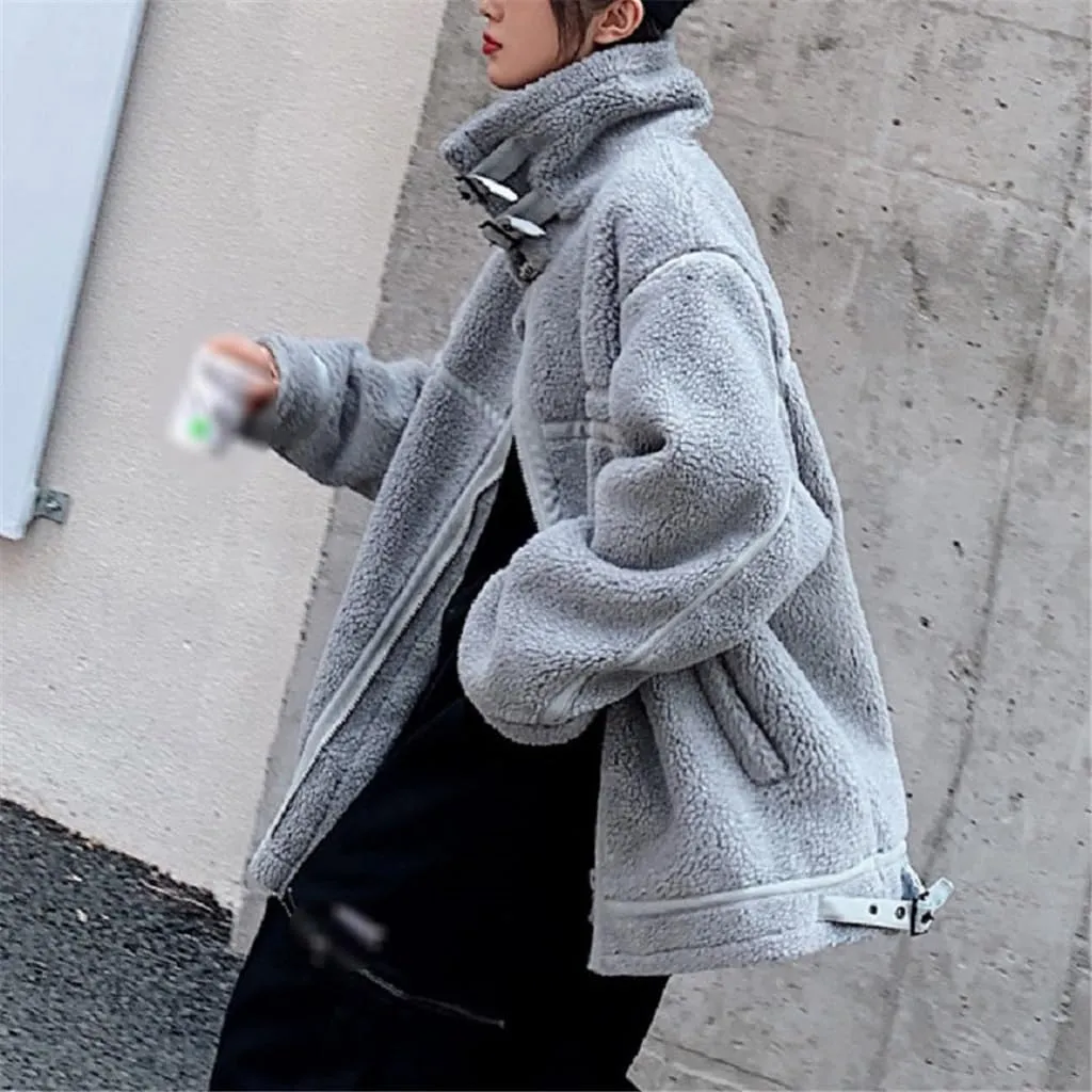 Cotton Clothes Male Winter China-Fashion Loose Design Sense Granular Velvet Cotton-Padded Coat(X-Large)