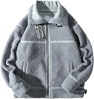 Cotton Clothes Male Winter China-Fashion Loose Design Sense Granular Velvet Cotton-Padded Coat(X-Large)