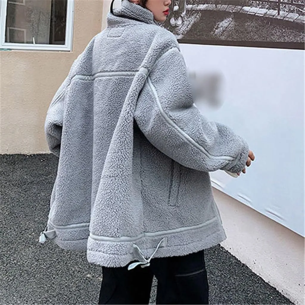 Cotton Clothes Male Winter China-Fashion Loose Design Sense Granular Velvet Cotton-Padded Coat(X-Large)