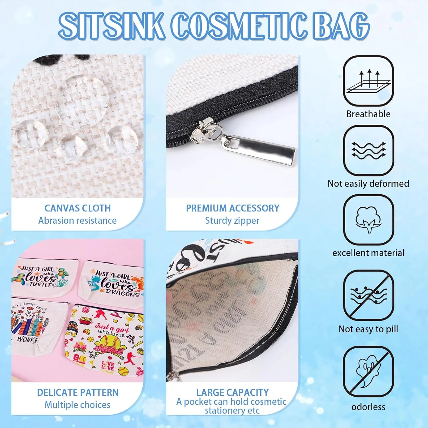 Cruise Lovers Gifts for Women - Unique Vacation Cosmetic Bags, Summer Makeup Bags for Women, Anchor Gifts for Girls BFF Birthday