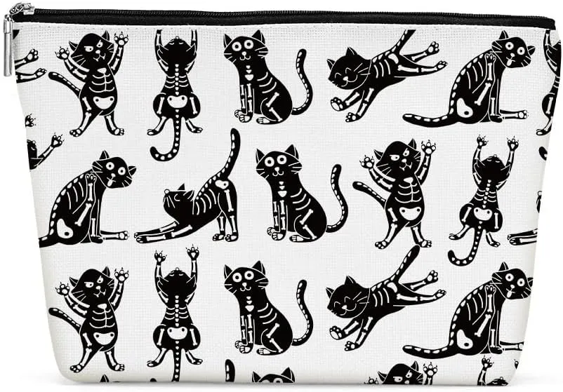 Cute Cat Mom Gifts, Makeup Bag, Funny Cosmetic Bag Cat Gifts for Women, Cats Lover Gift for Sister Girls Friend Birthday Nurse Mothers Day Friendship Travel Toiletry Bags