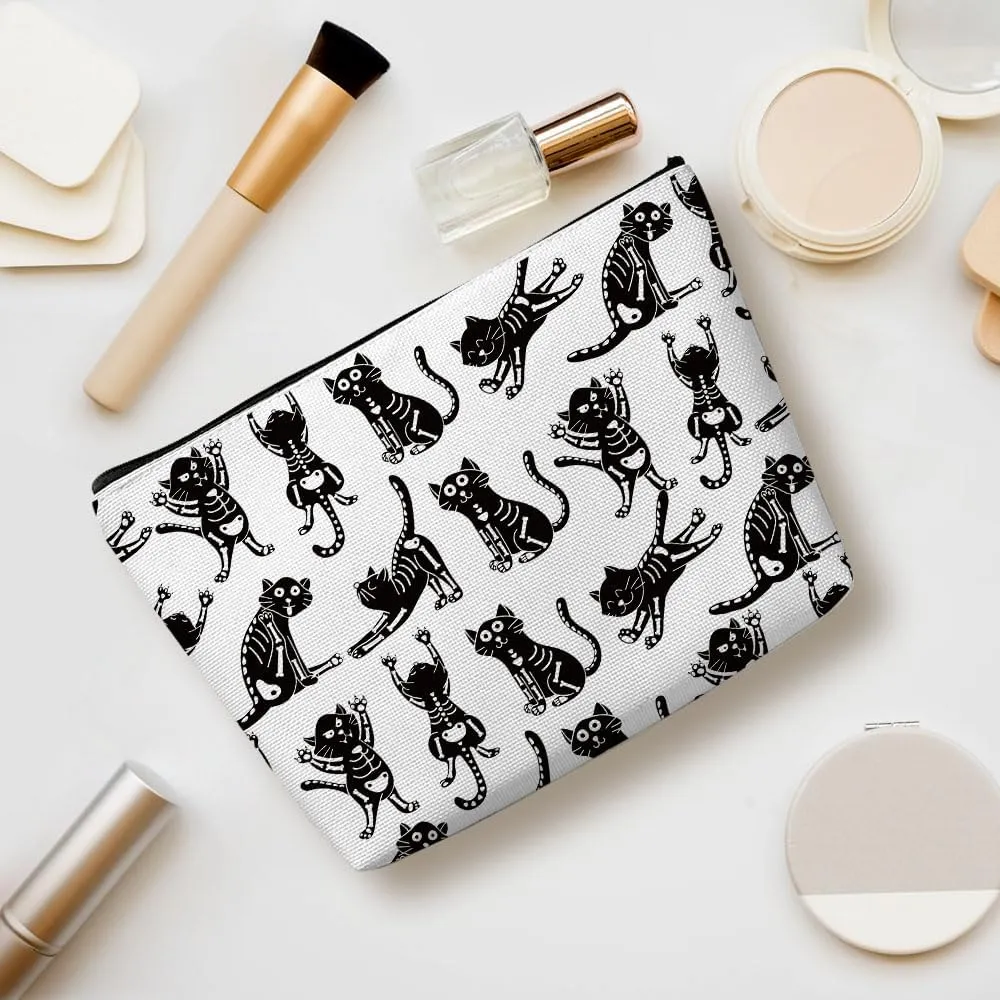 Cute Cat Mom Gifts, Makeup Bag, Funny Cosmetic Bag Cat Gifts for Women, Cats Lover Gift for Sister Girls Friend Birthday Nurse Mothers Day Friendship Travel Toiletry Bags
