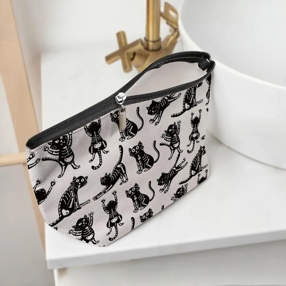 Cute Cat Mom Gifts, Makeup Bag, Funny Cosmetic Bag Cat Gifts for Women, Cats Lover Gift for Sister Girls Friend Birthday Nurse Mothers Day Friendship Travel Toiletry Bags