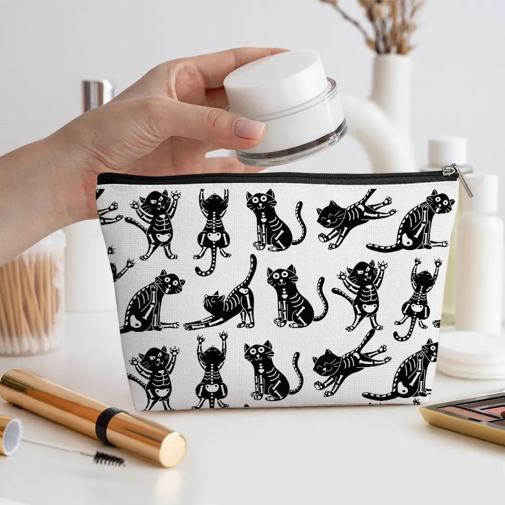 Cute Cat Mom Gifts, Makeup Bag, Funny Cosmetic Bag Cat Gifts for Women, Cats Lover Gift for Sister Girls Friend Birthday Nurse Mothers Day Friendship Travel Toiletry Bags