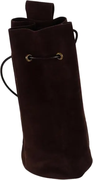 Didiseaon Medieval Cosplay Pouch Bag Vintage Costume Accessories Turn Fur Medieval Cosplay Bag Party Favor Black