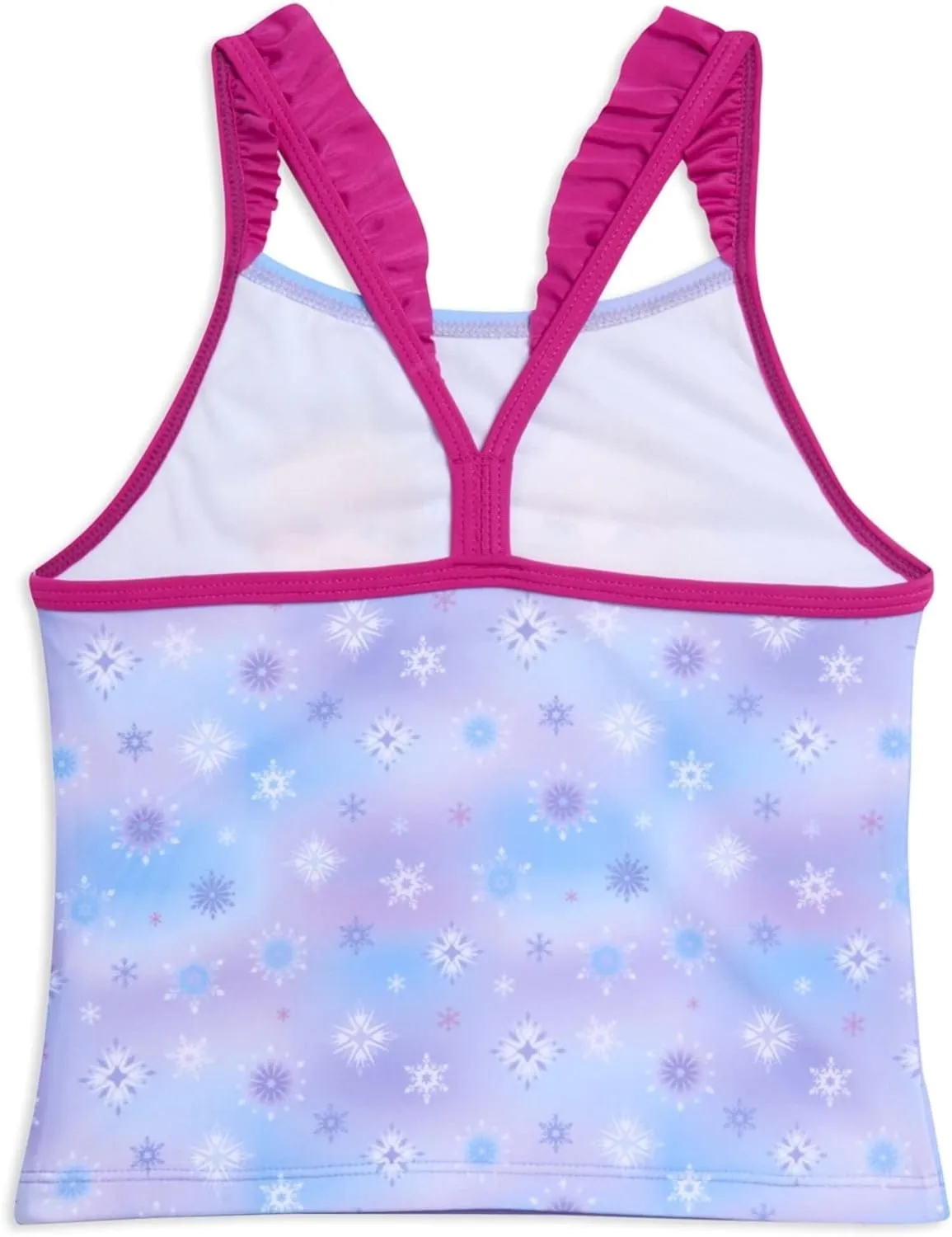 Disney Princess Anna Elsa Girls Tankini Top and Bikini Bottom Swim Set Toddler to Little Kid