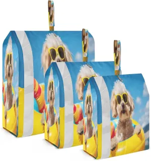 Dog Beach Swim Compression Packing Cubes Suitcase Organizer Bags Set for Travel Cubes for Women Travel Accessories