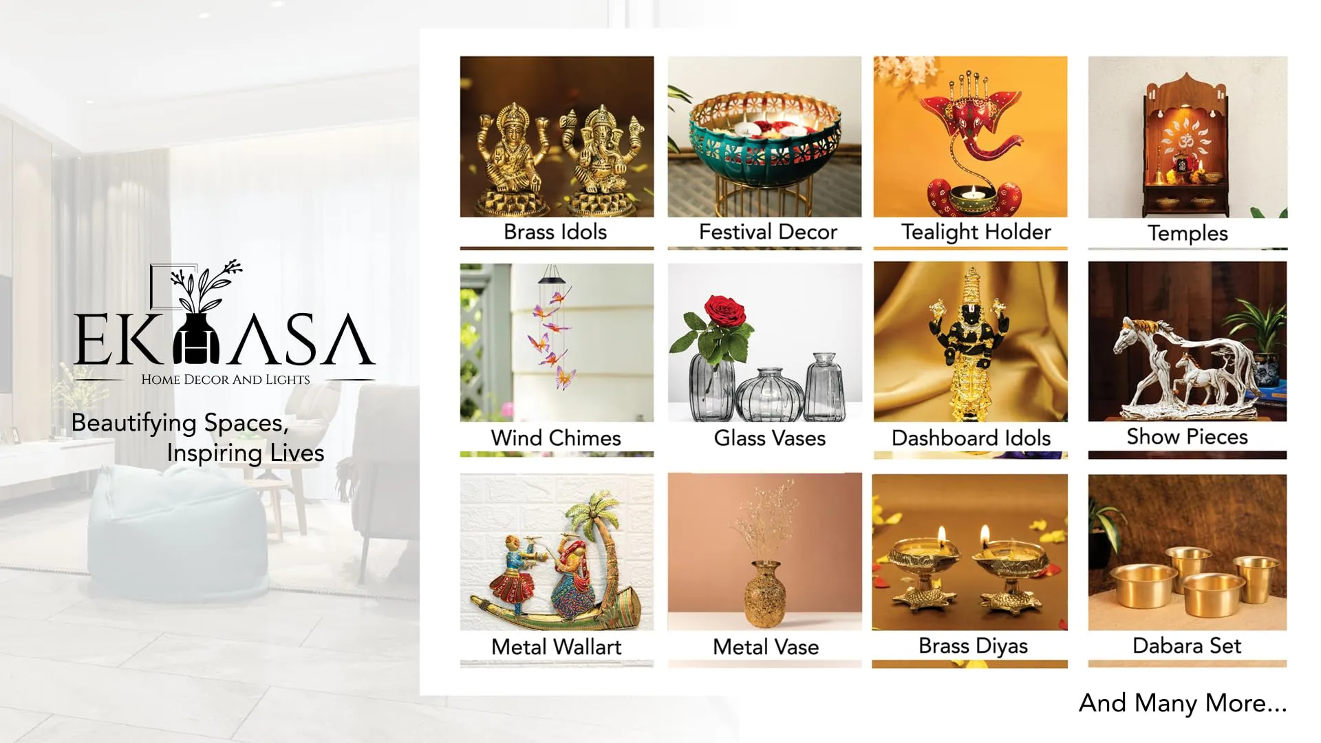 Ekhasa 100% Pure Brass Wick Holders for Oil Lamp | Deepam Stand, Vilakku Thiri Holder | Niranjan Kadi, Samay Diya Kadi Holder | Thiri Stand for Deepak | Round Wicks for Pooja Diya (Set of 6)