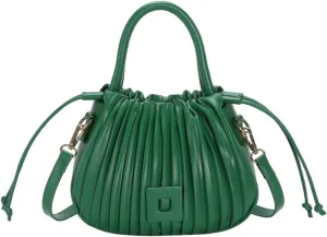 Fashion Handbags Women Shoulder Crossbody Bags For Women Tote PU Leather Bucket Bag(Green)