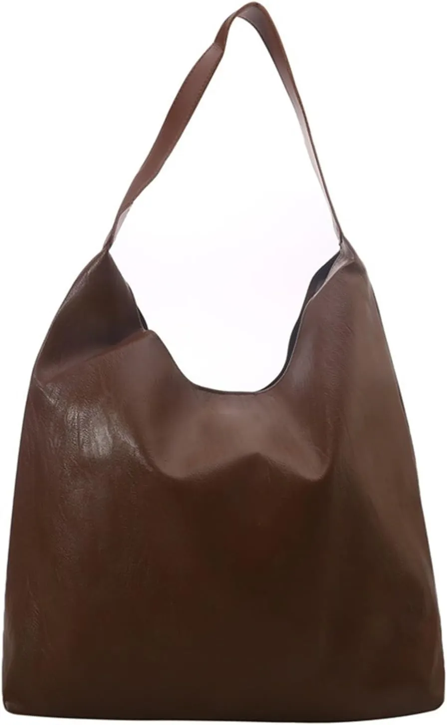Fashion Luxury Design Advanced PU Leather Feel Soft Handbag Large Capacity Waterproof Underarm Tote Bag