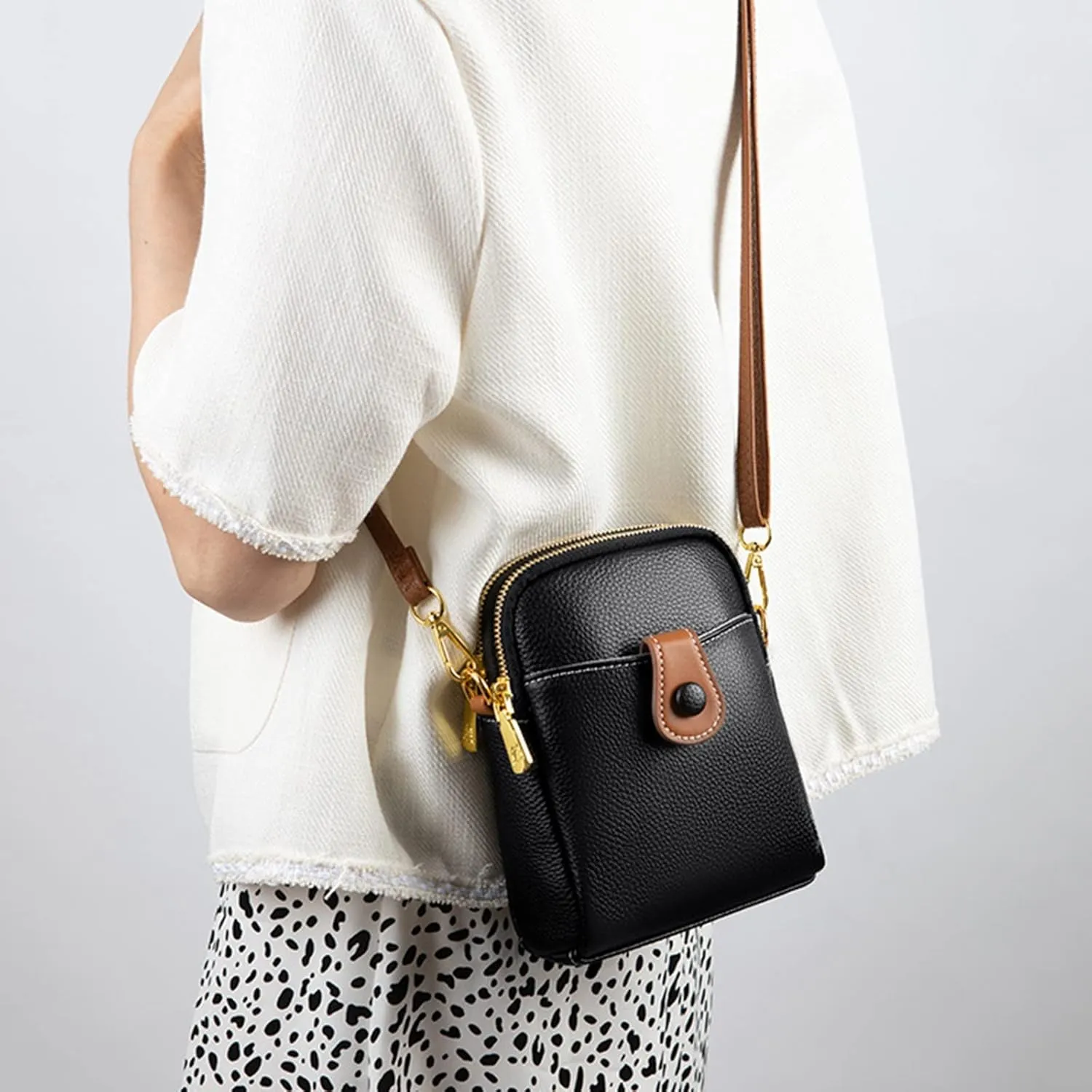 Fashion Unisex Large Capacity Bag Fashion Portable Shoulder Bags Messenger Bags Shoulder Bag for Women (Black, One Size)
