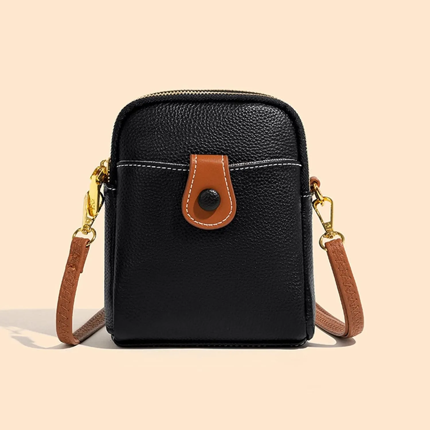 Fashion Unisex Large Capacity Bag Fashion Portable Shoulder Bags Messenger Bags Shoulder Bag for Women (Black, One Size)