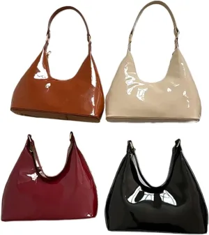 Fashionable Light Luxury Glossy Single Shoulder Hand-Held Underarm Women's Bag