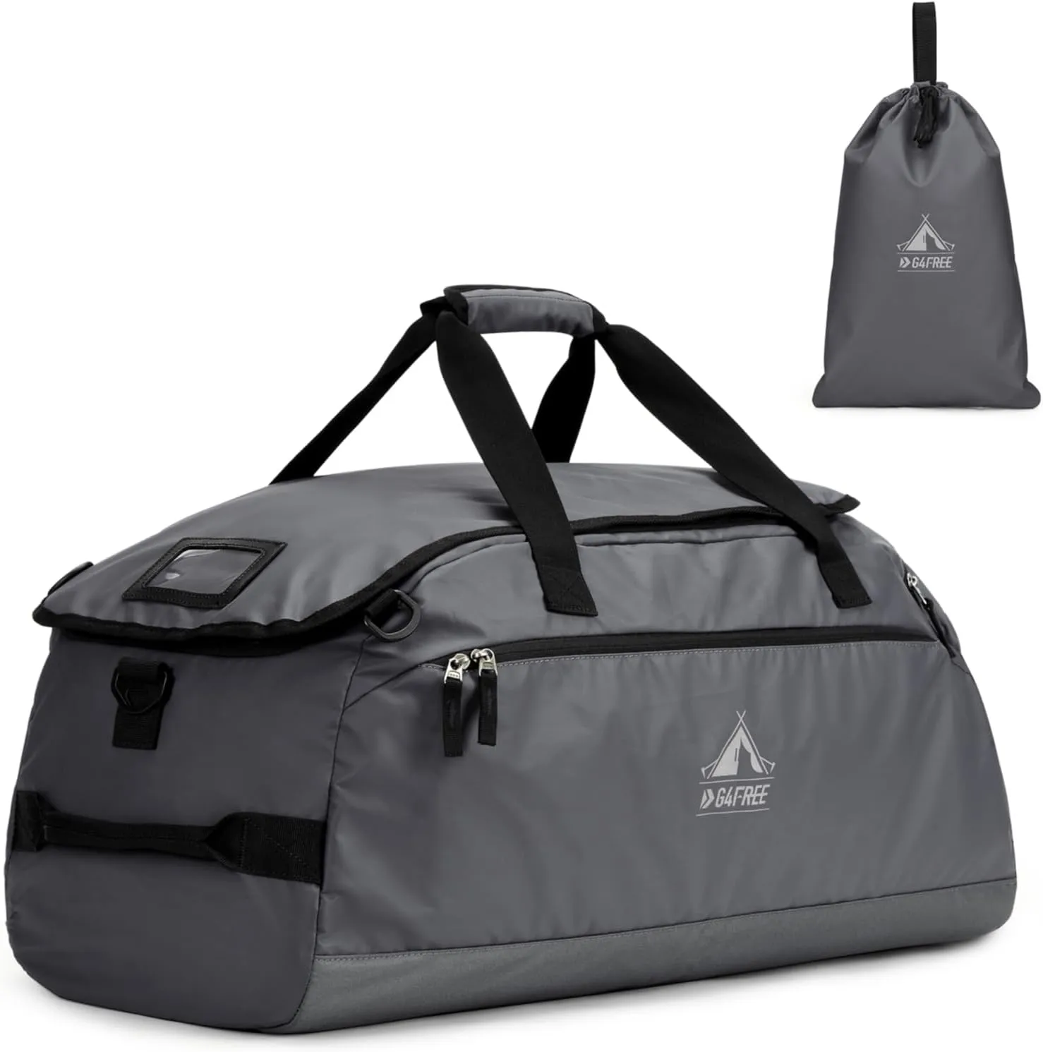 G4Free 60L Gym Bag, 3-Way Duffle Bag with Shoes Compartment & Wet Pocket for Men Women, Water-resistant Duffel Backpack for Sports Travel Camping Weekender Overnight Bag